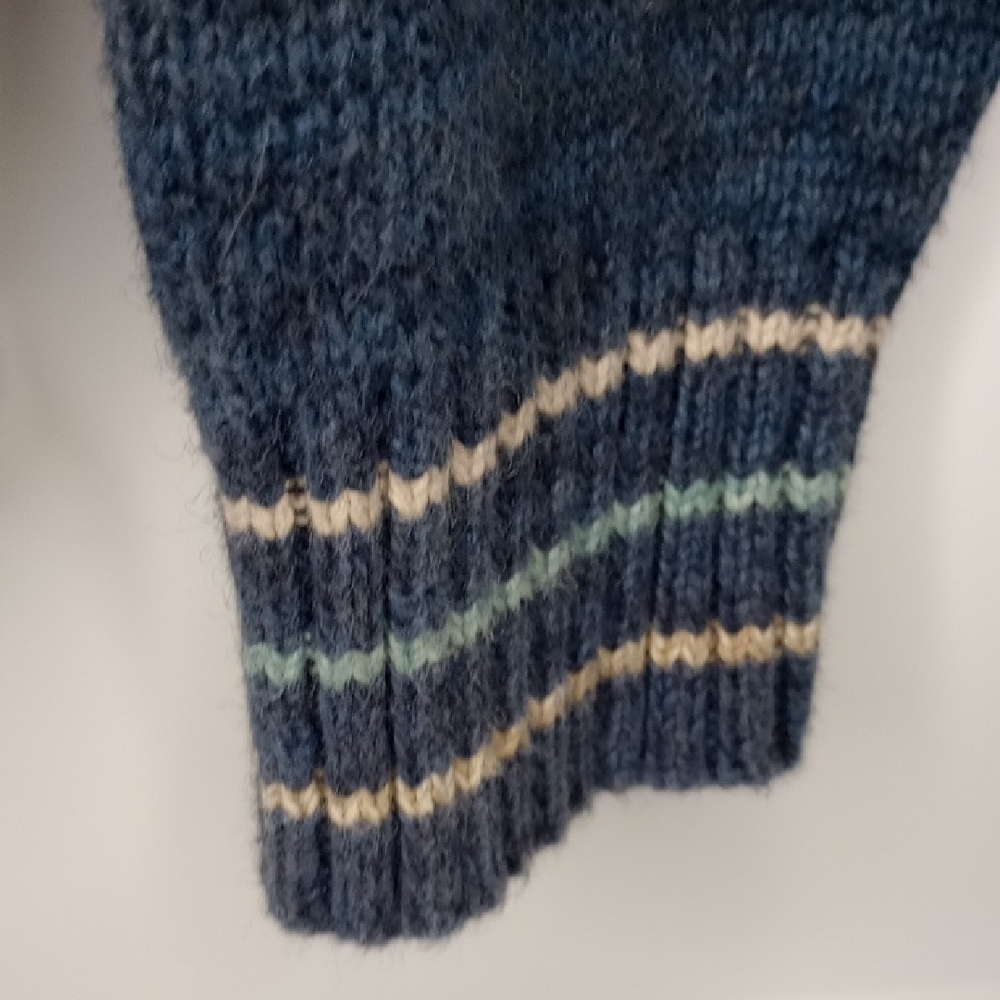 Tiara Women's Striped Sweater - Blue and Green - Picture 7 of 9